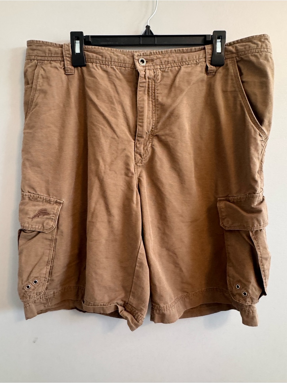Tommy Bahama Men’s Size 38 Brown Cotton Cargo Shorts Casual Outdoor